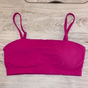 Pink Bandeau Sports Bra - size S